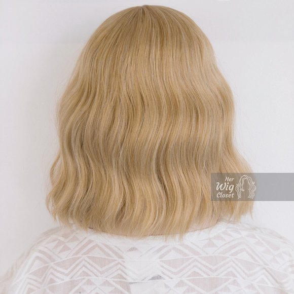 Golden Blonde Wavy Wig with Bangs | Gwen main image 8